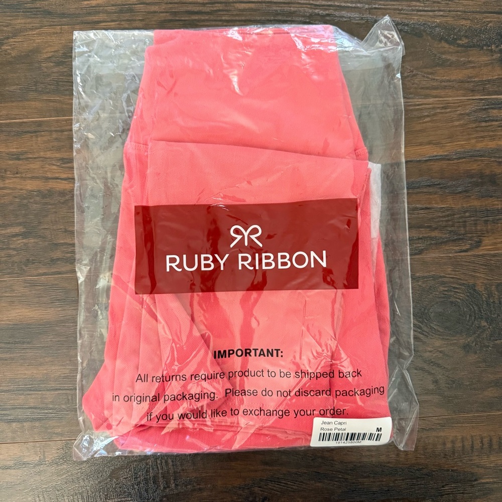 Rose Petal Jean Capri